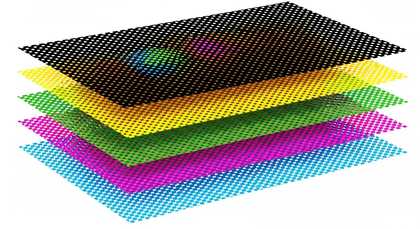 CMYKの4色インキによるフルカラー再現の仕組み