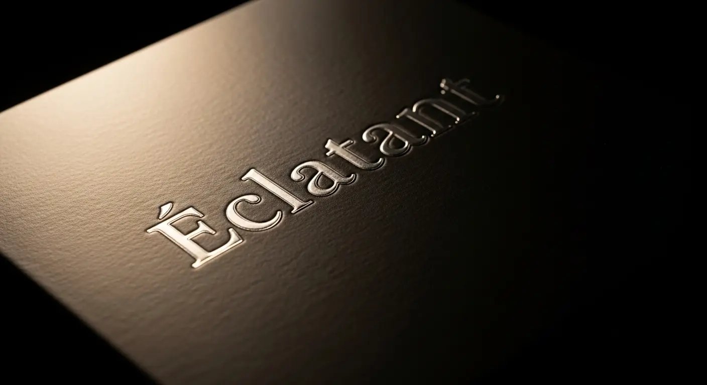 高級感を演出する箔押し加工が施されたオリジナル化粧箱のデザイン