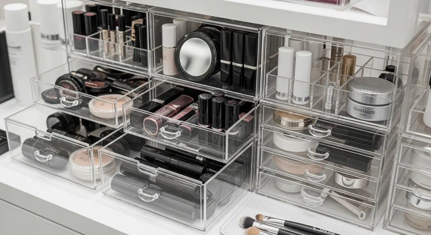 化粧品の効率的な収納と整理整頓を実現するアクリルケースのアイデア