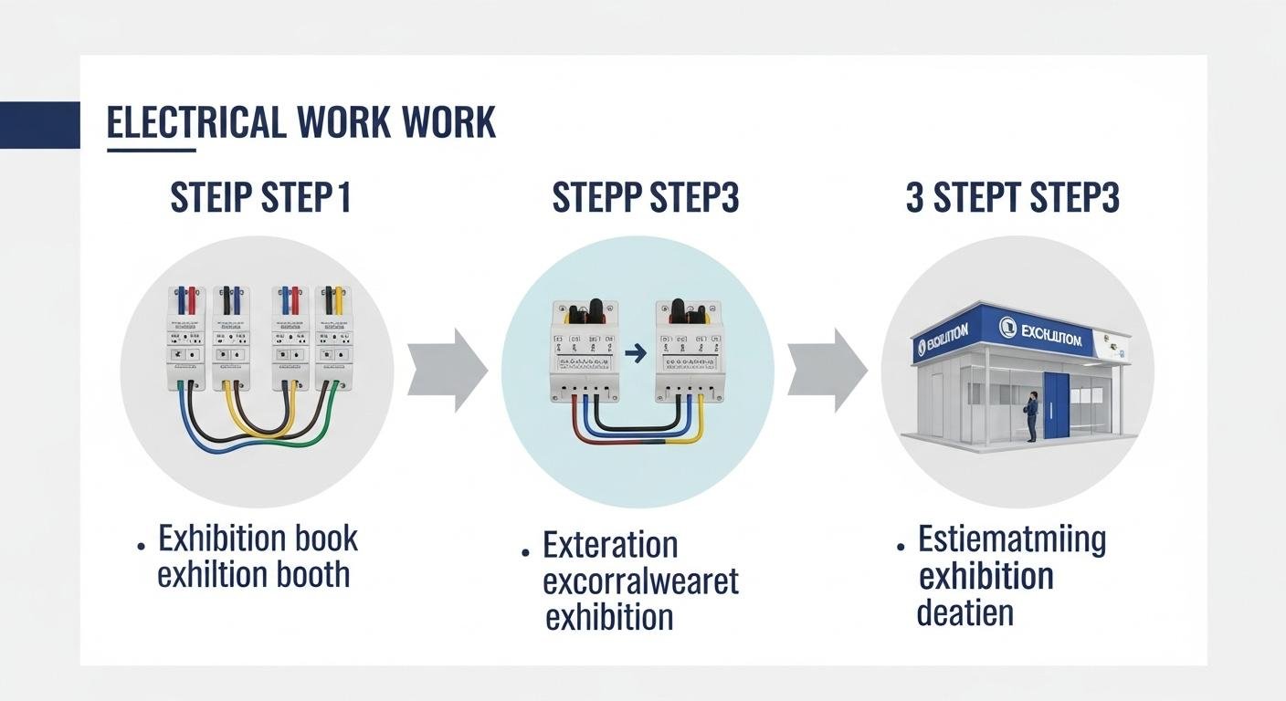展示会ブース電気工事の申請から施工までの流れ