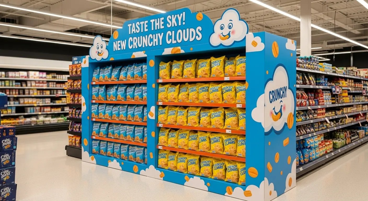 売り場で目立つフロアディスプレイ(床置き什器)のランキング1位のイメージ