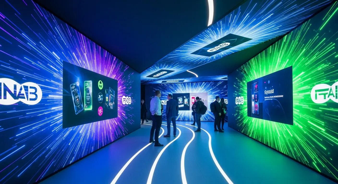 LEDビジョンとデジタルサイネージを全面に活用した「光るブース」の最新事例