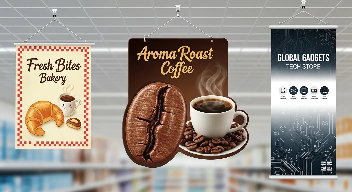 吊り下げPOPの種類

