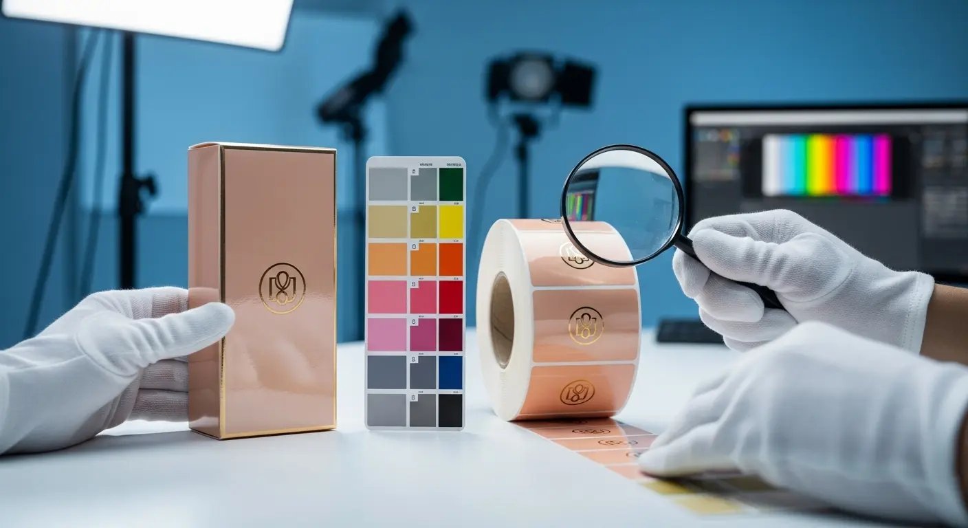 化粧箱とラベルの色を一致させるための専門的な印刷工程