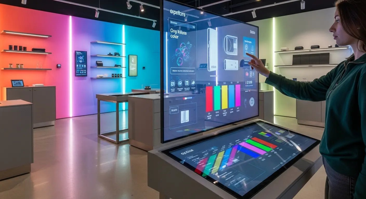 顧客体験(インタラクティブ)を重視したデジタルサイネージとディスプレイアイデア