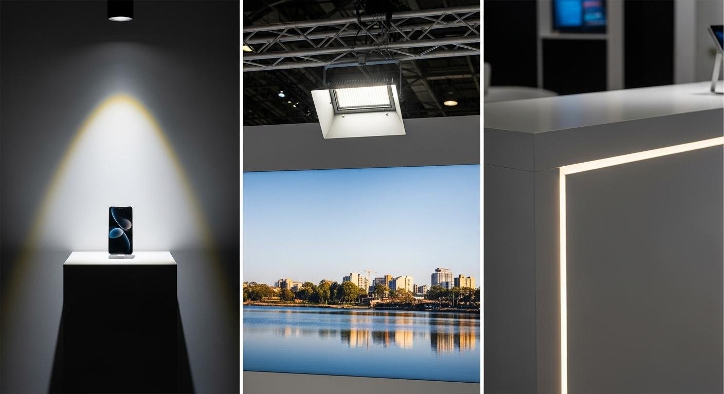 展示会ブースに最適なLED 照明種類一覧