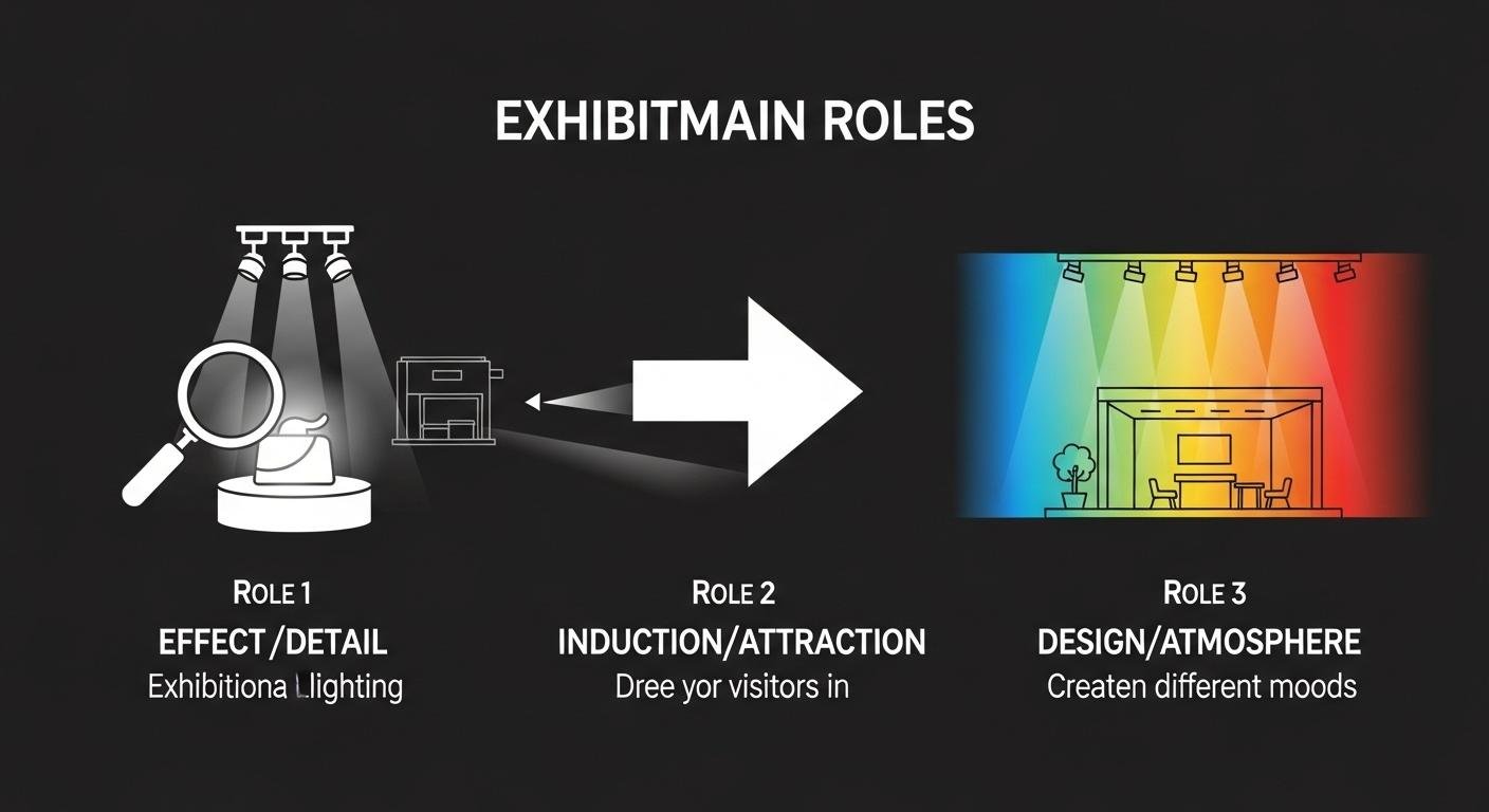 展示会ブース 照明の3つの役割(演出、誘導、デザイン)