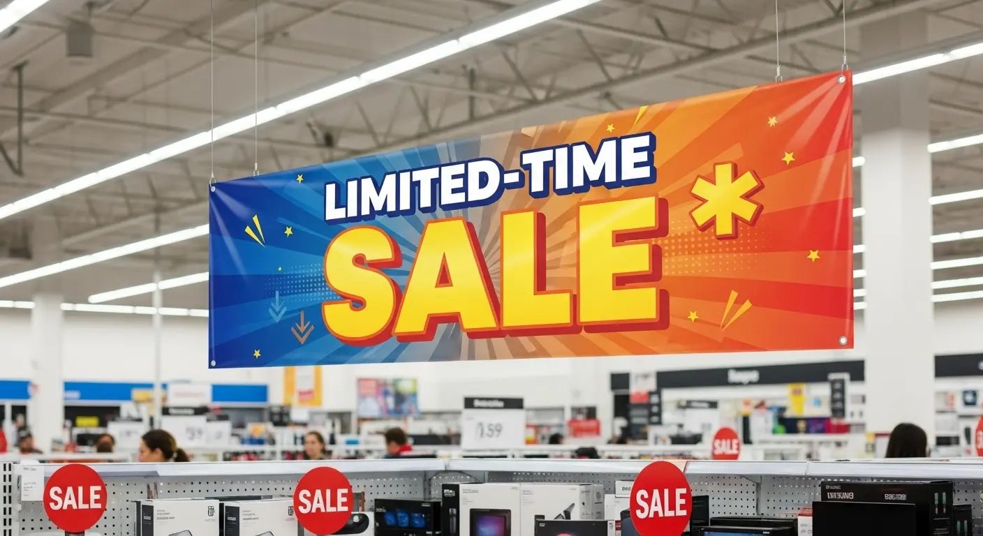 店舗の販促用吊り下げPOP