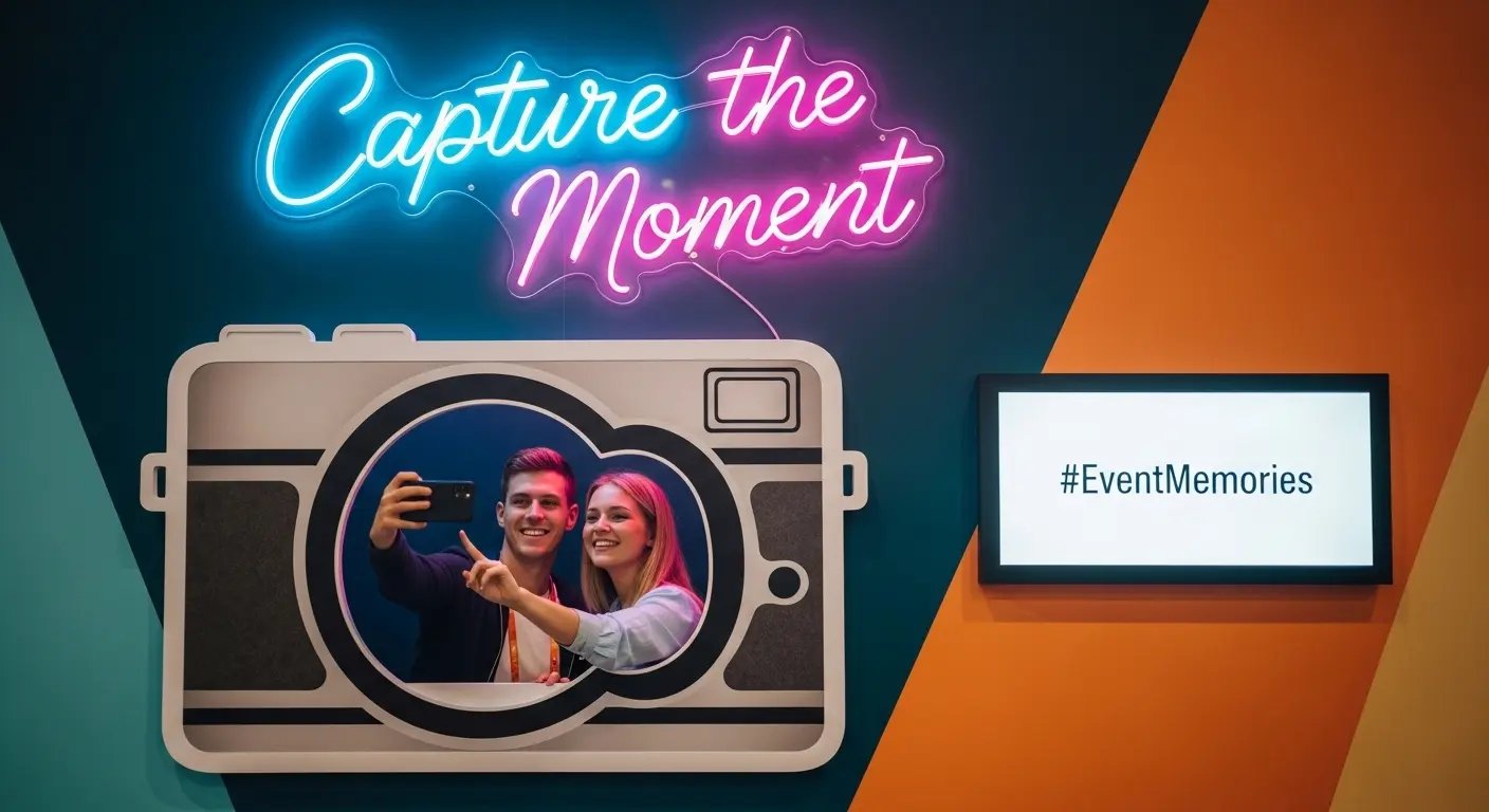 SNS拡散を目的としたユニークなフォトスポットを設置したブース事例