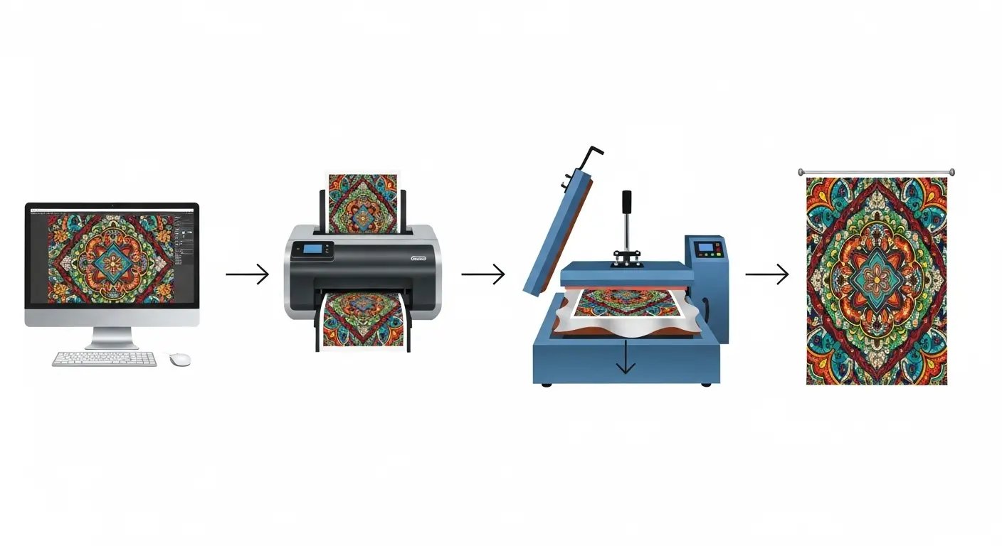 昇華転写印刷のプロセス
