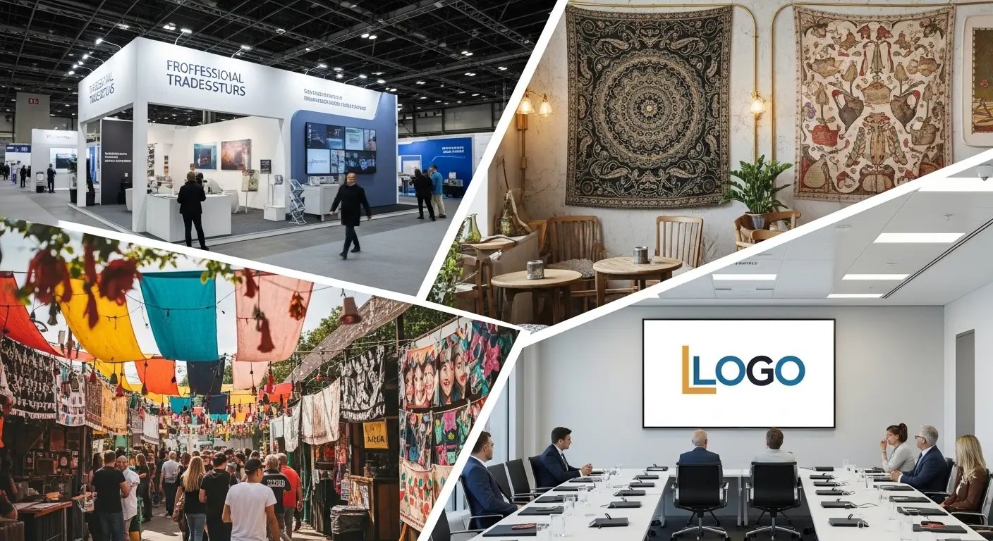 タペストリーの様々な設置方法