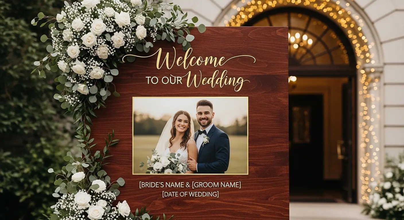 結婚式の等身大ウェルカムボード