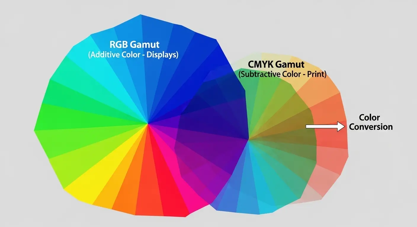 RGBとCMYKの色空間（ガマット）の違い