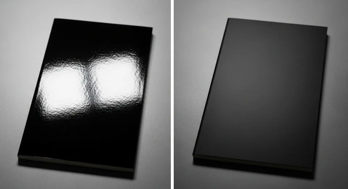 グロスPPとマットPPの仕上がりの質感比較