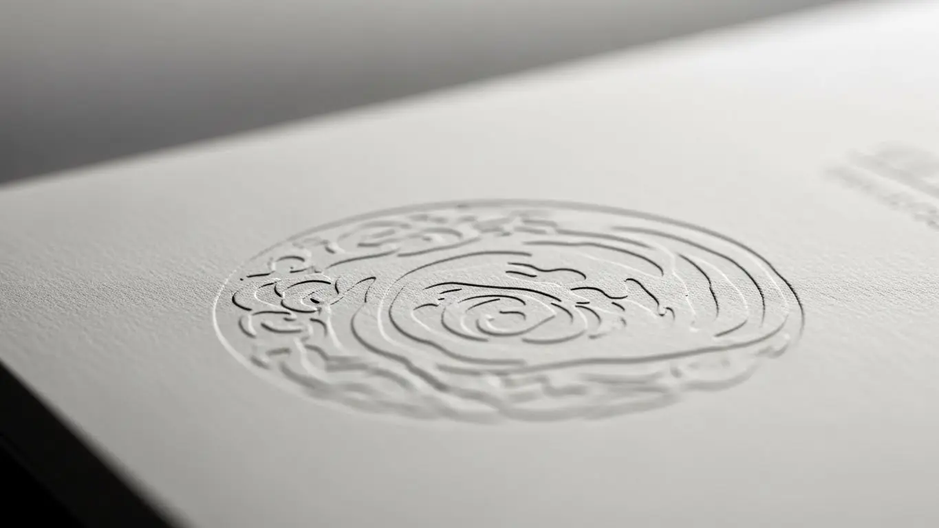 疑似エンボス加工の触覚的な質感