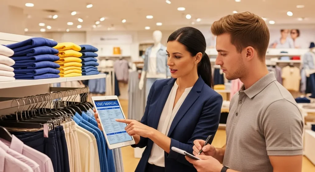 VMDマニュアルを活用したスタッフ教育の様子