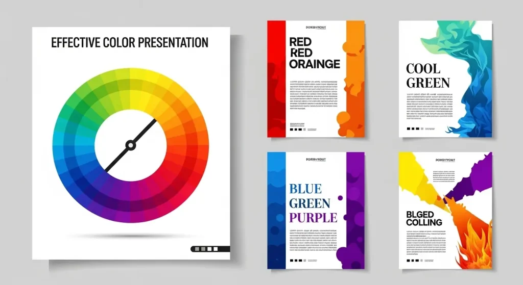 ポスターデザインに役立つ配色比率とカラーコントラストの例