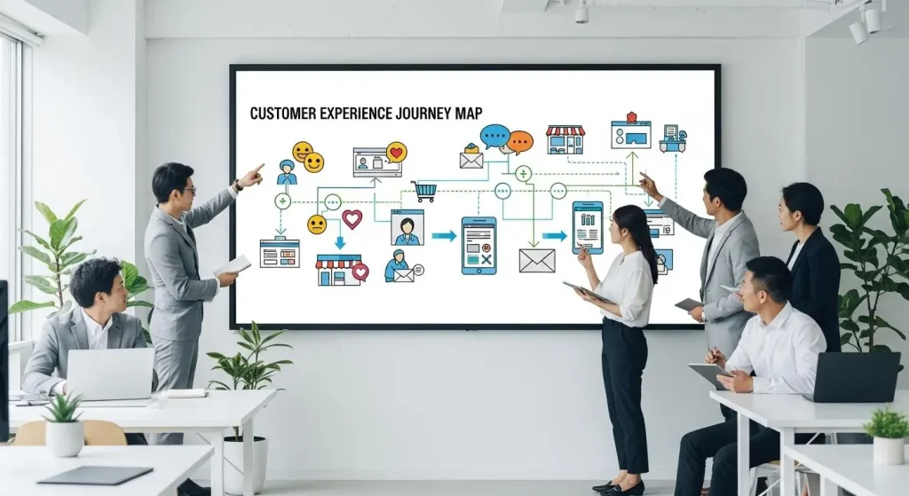 顧客体験向上（CX向上）の概念とプロセスを分析するチーム
